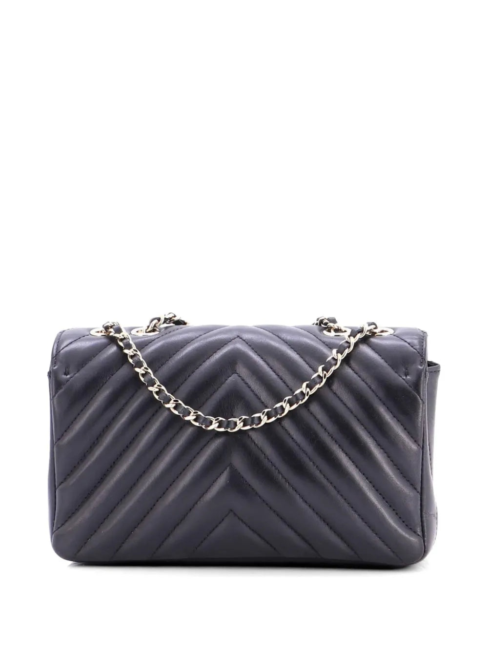 Statement Flap Bag Chevron Calfskin Mini crossbody bag