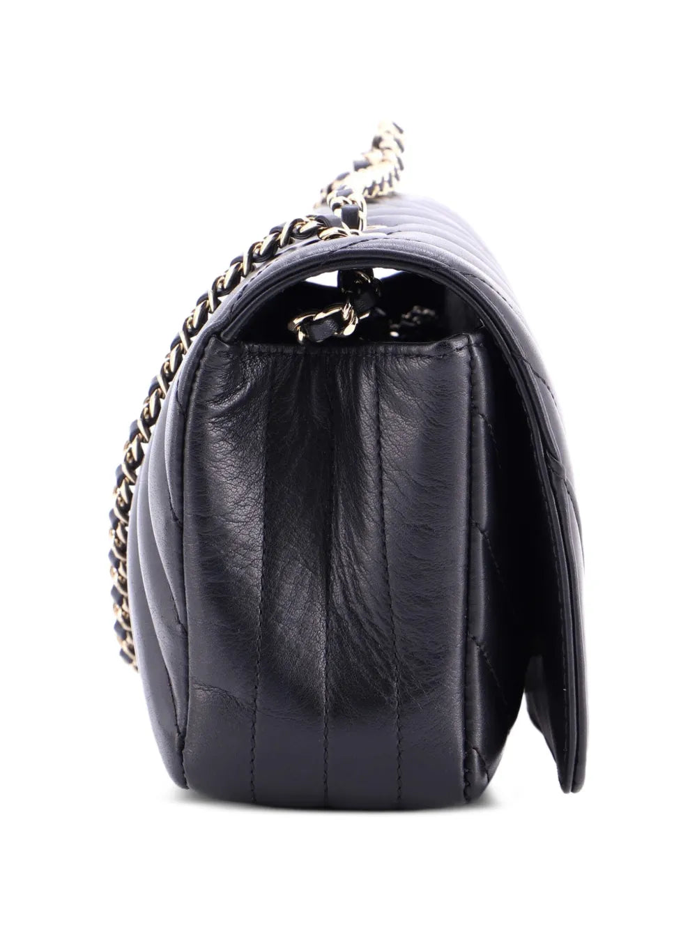 Statement Flap Bag Chevron Calfskin Mini crossbody bag