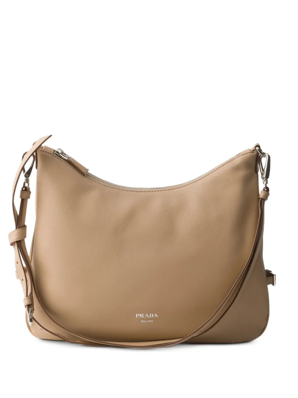 Fold large leather shoulder bag