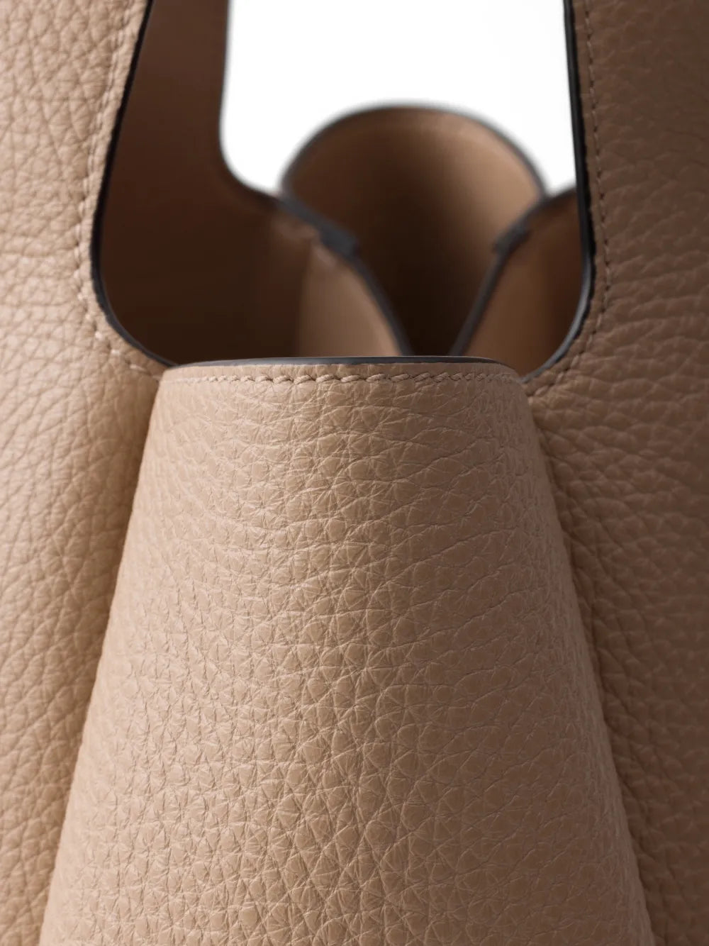 small leather tote bag