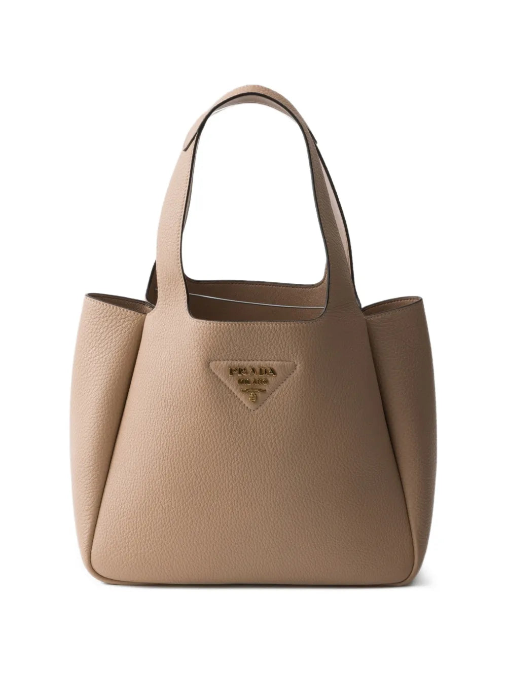 small leather tote bag