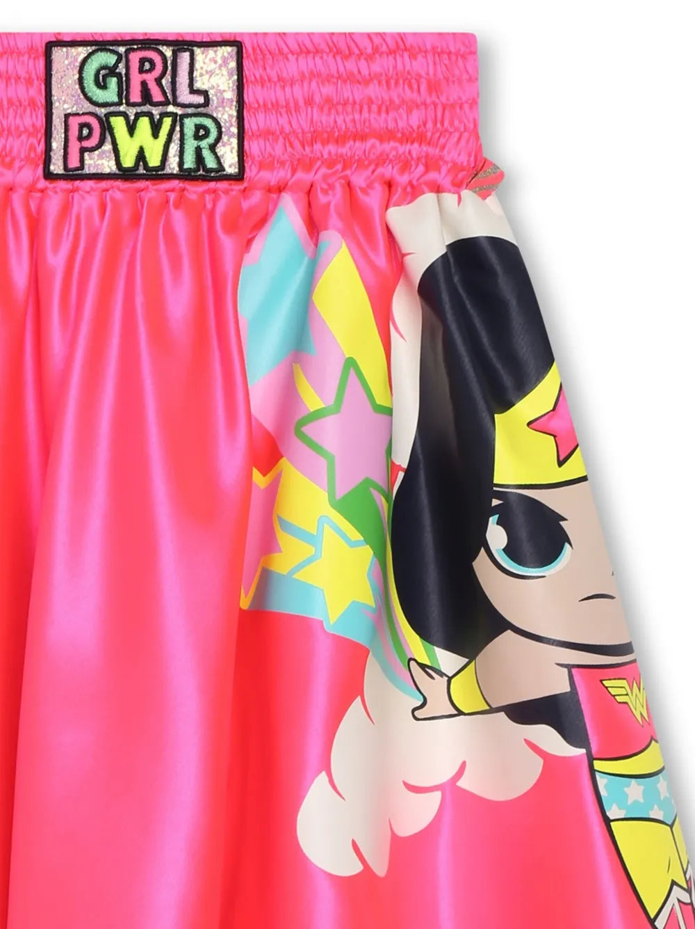 cartoon-print A-Line skirt 