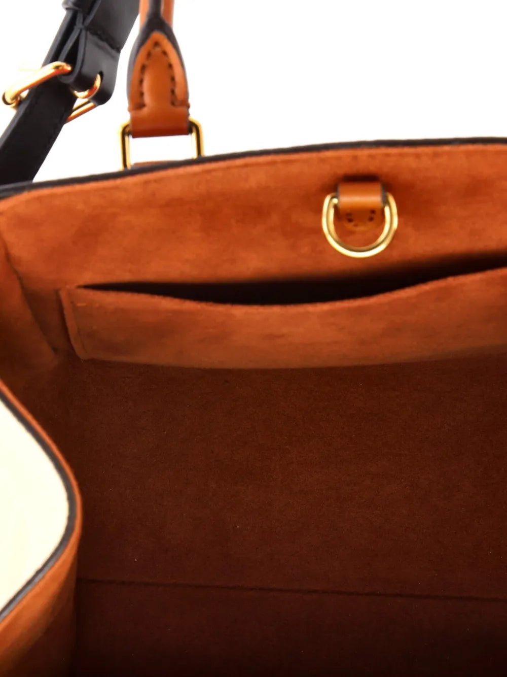 Fold Tote Monogram Canvas and Leather PM satchel