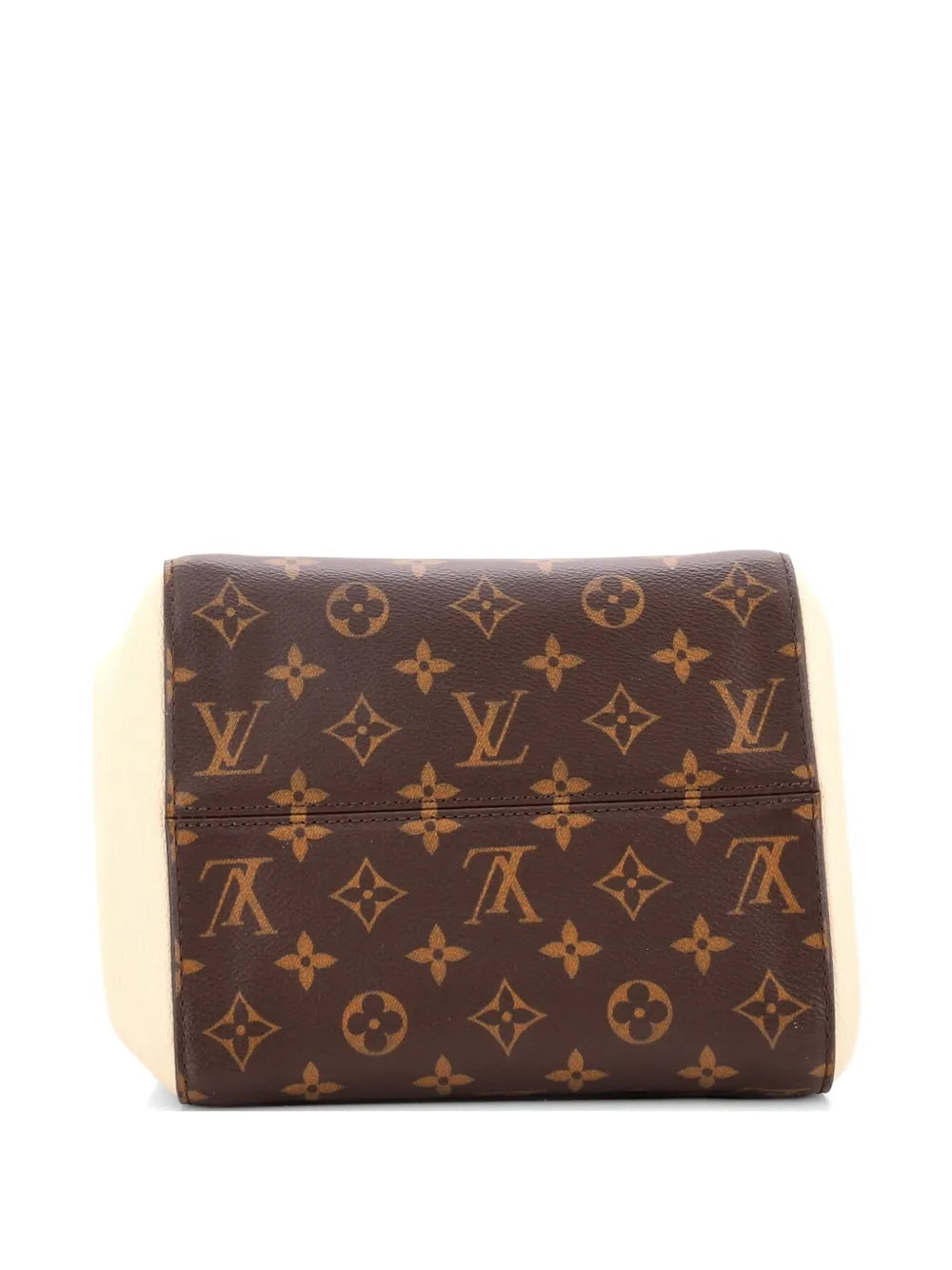 Fold Tote Monogram Canvas and Leather PM satchel