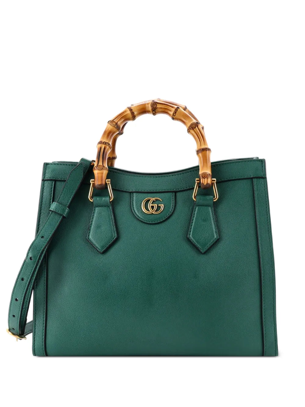 Diana NM Bamboo Handle Leather Small tote bag