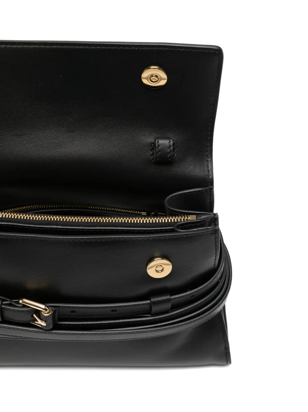 leather buckle shoulder bag