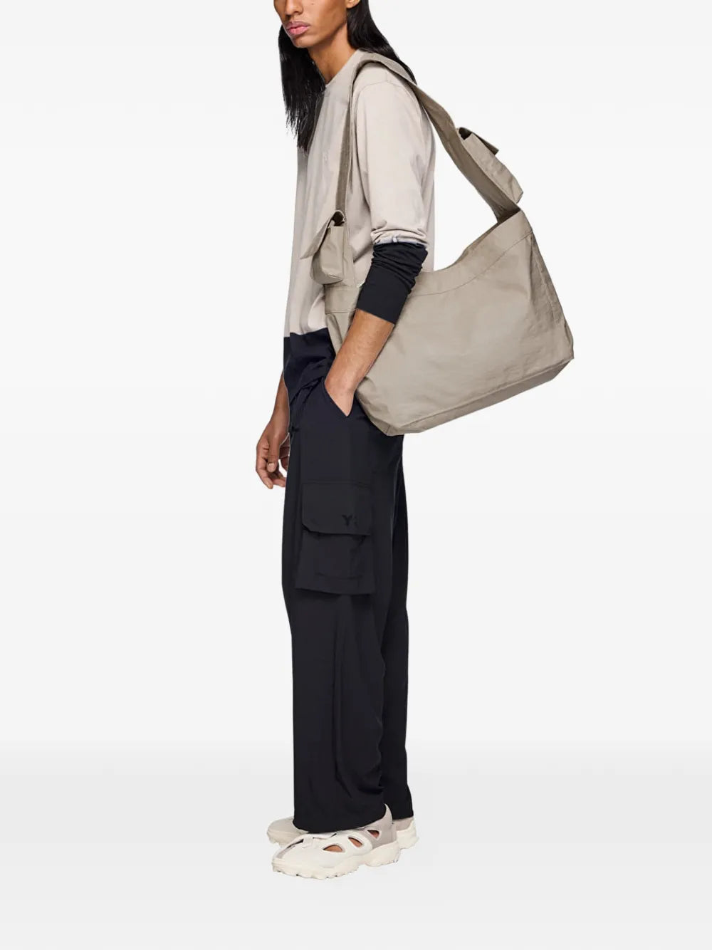 logo-print shoulder bag