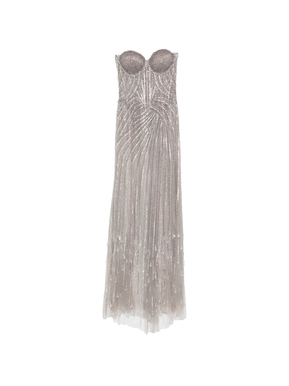 The Moment embellished strapless maxi dress