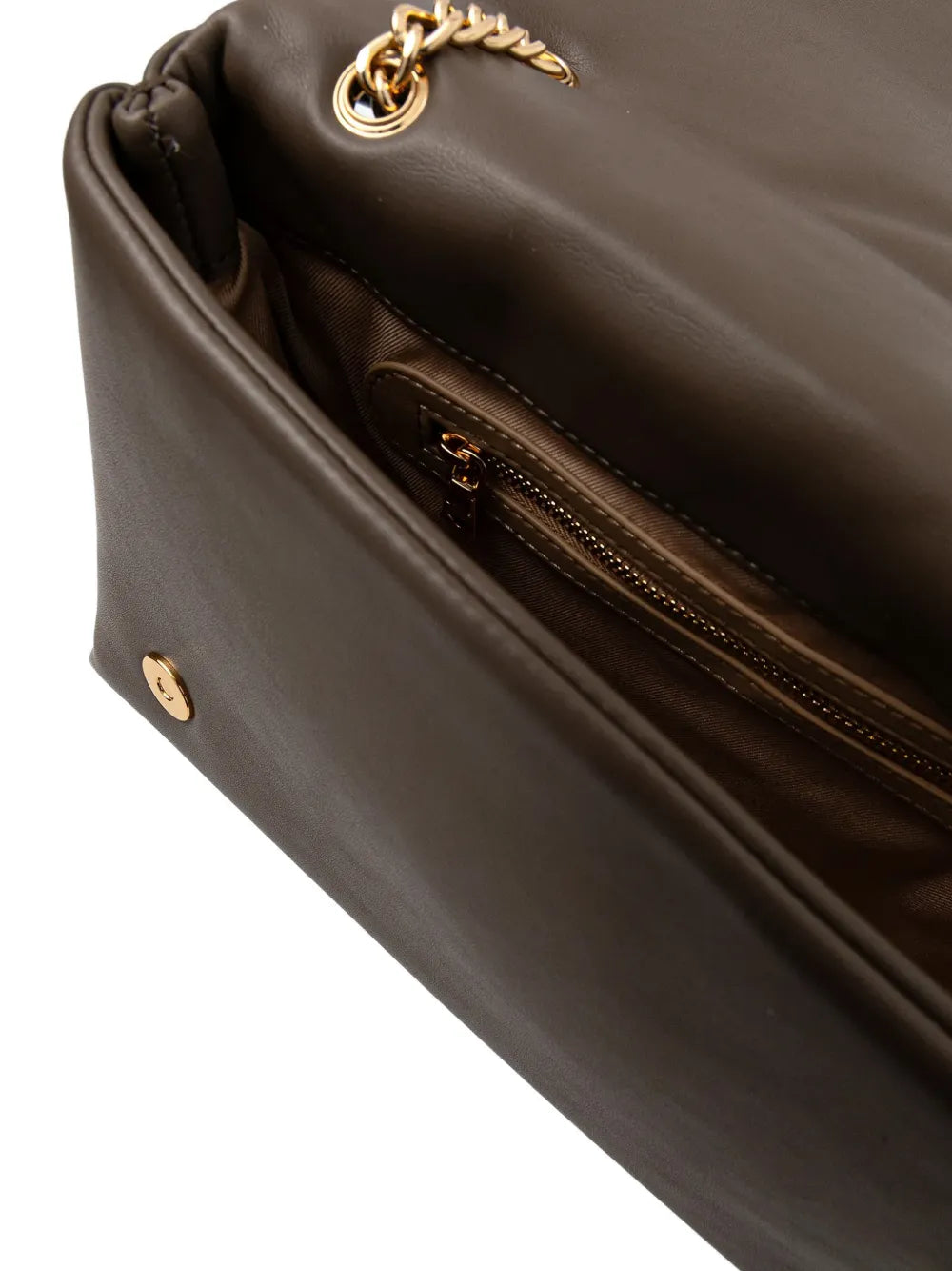 quilted chain-strap cross-body bag