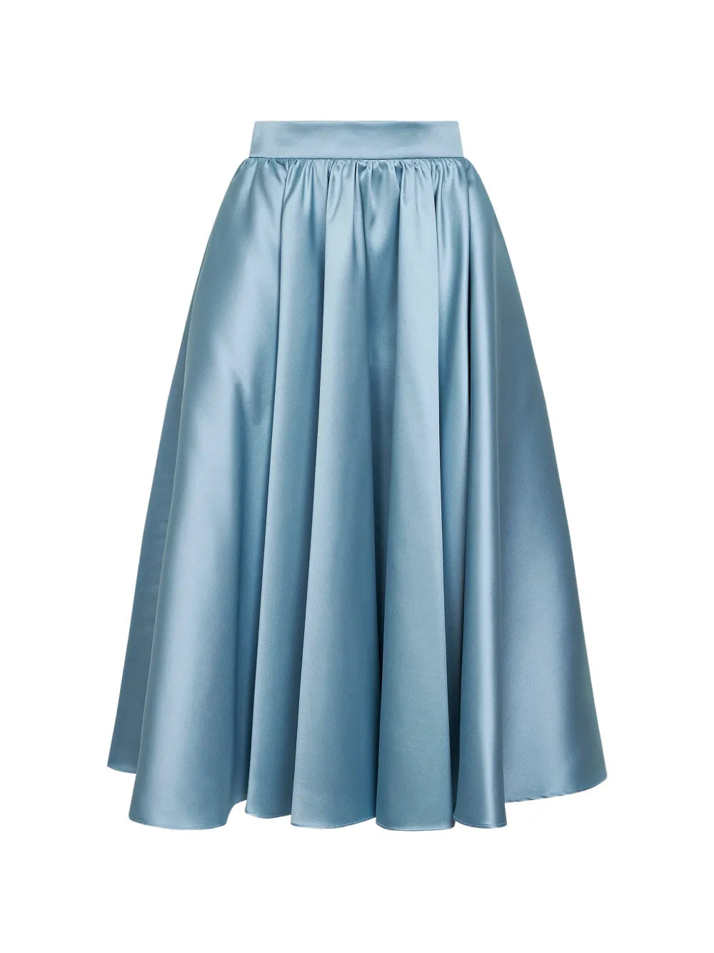 gathered high-rise skirt