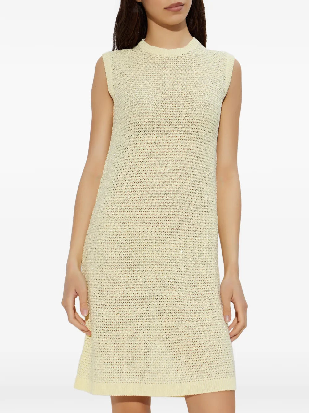 embellished sleeveless mini dress