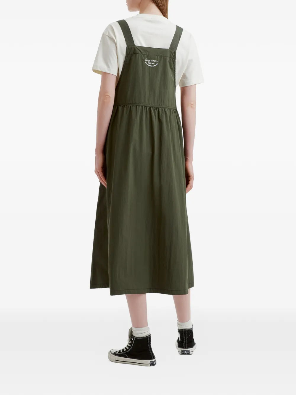 embroidered midi dress