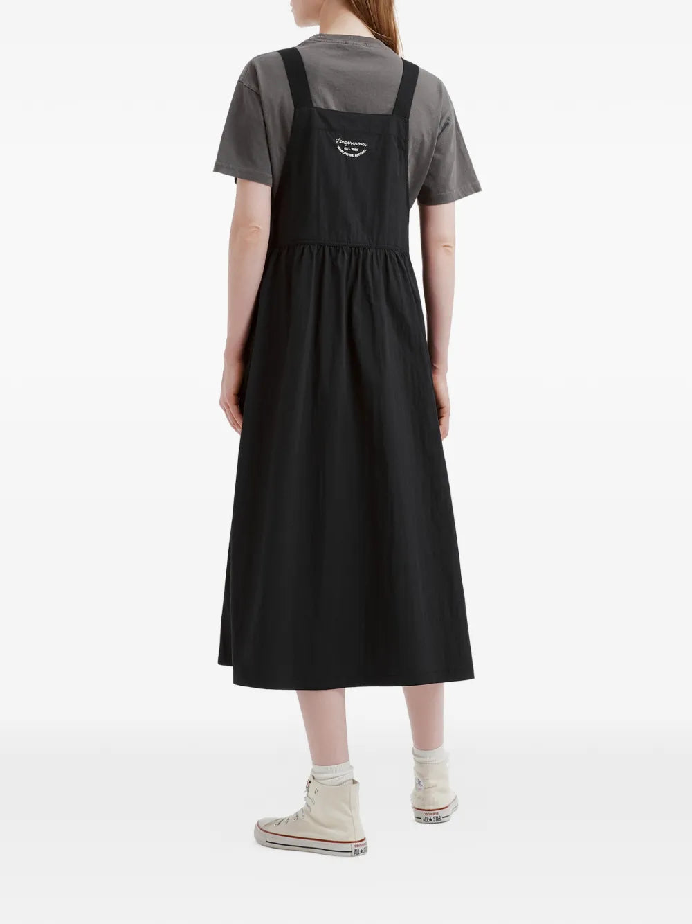 embroidered midi dress