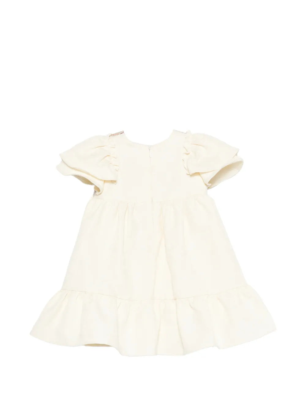 paisley ruffled dress