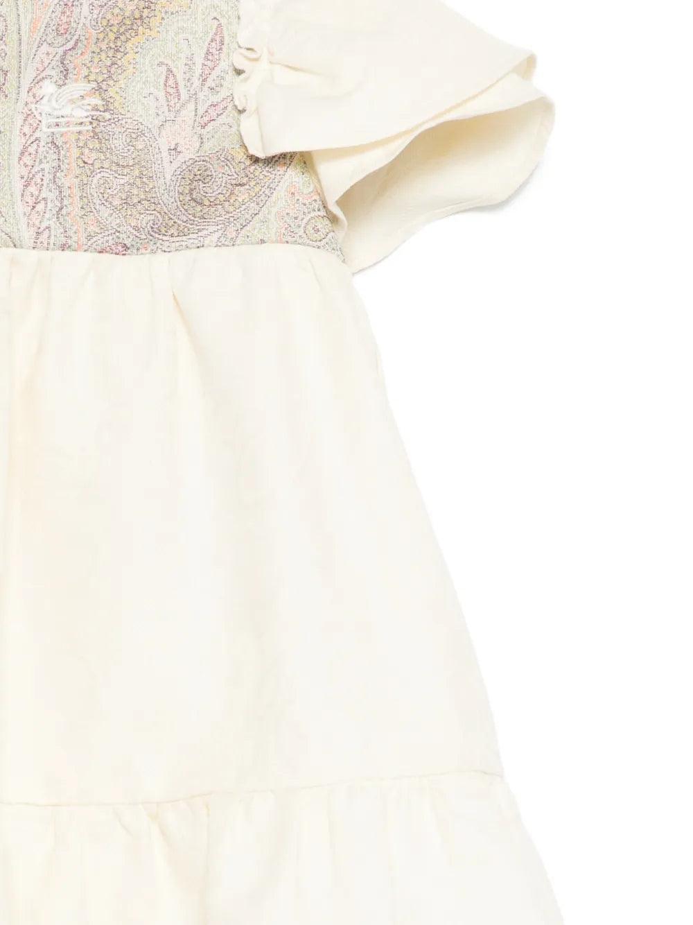 paisley ruffled dress
