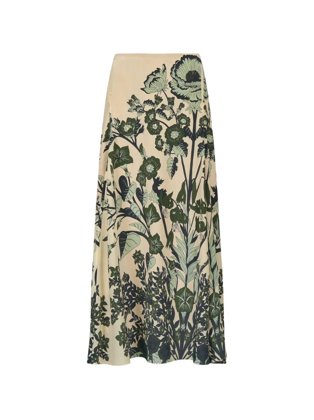 Poems Of The Sea floral-print midi skirt