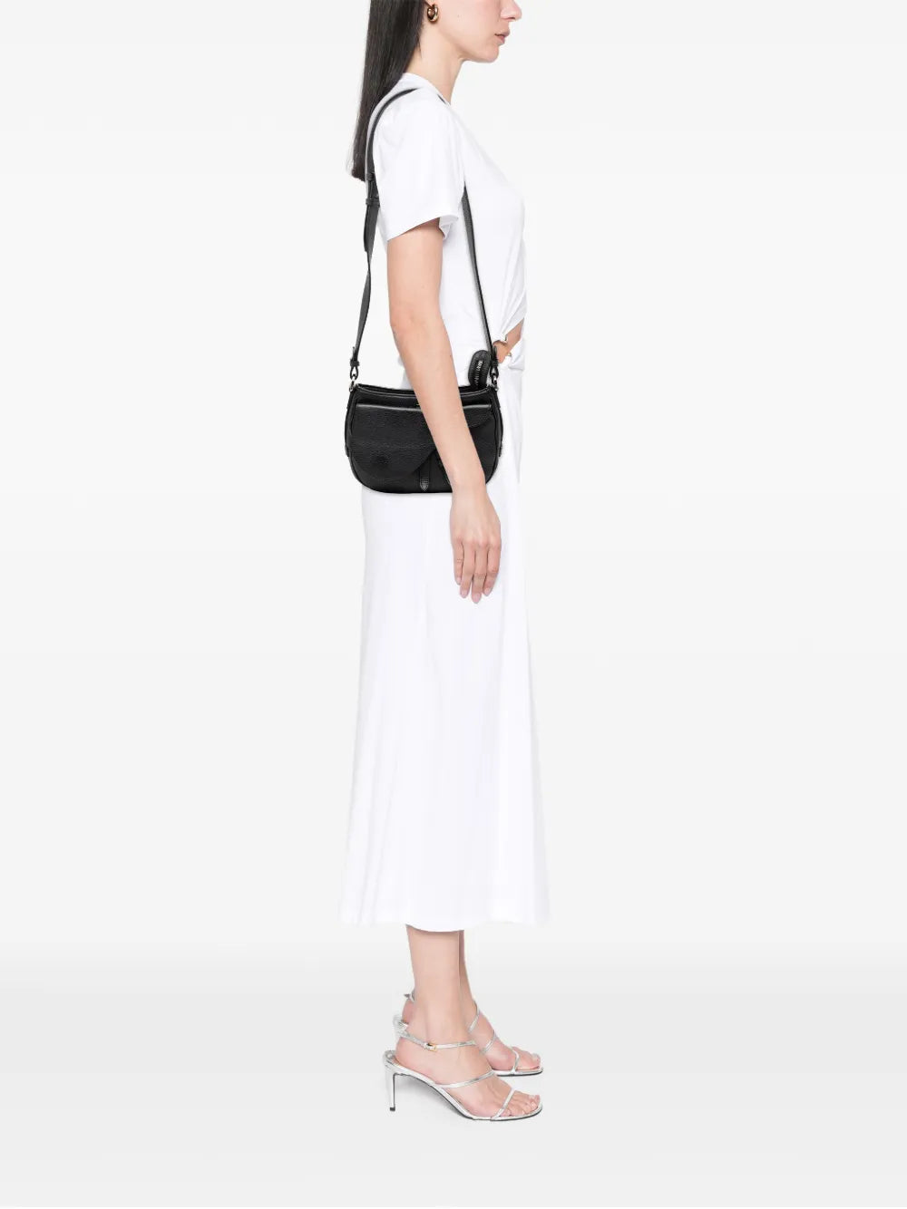 2021 Grained Calfskin Saddle Soft Bag satchel
