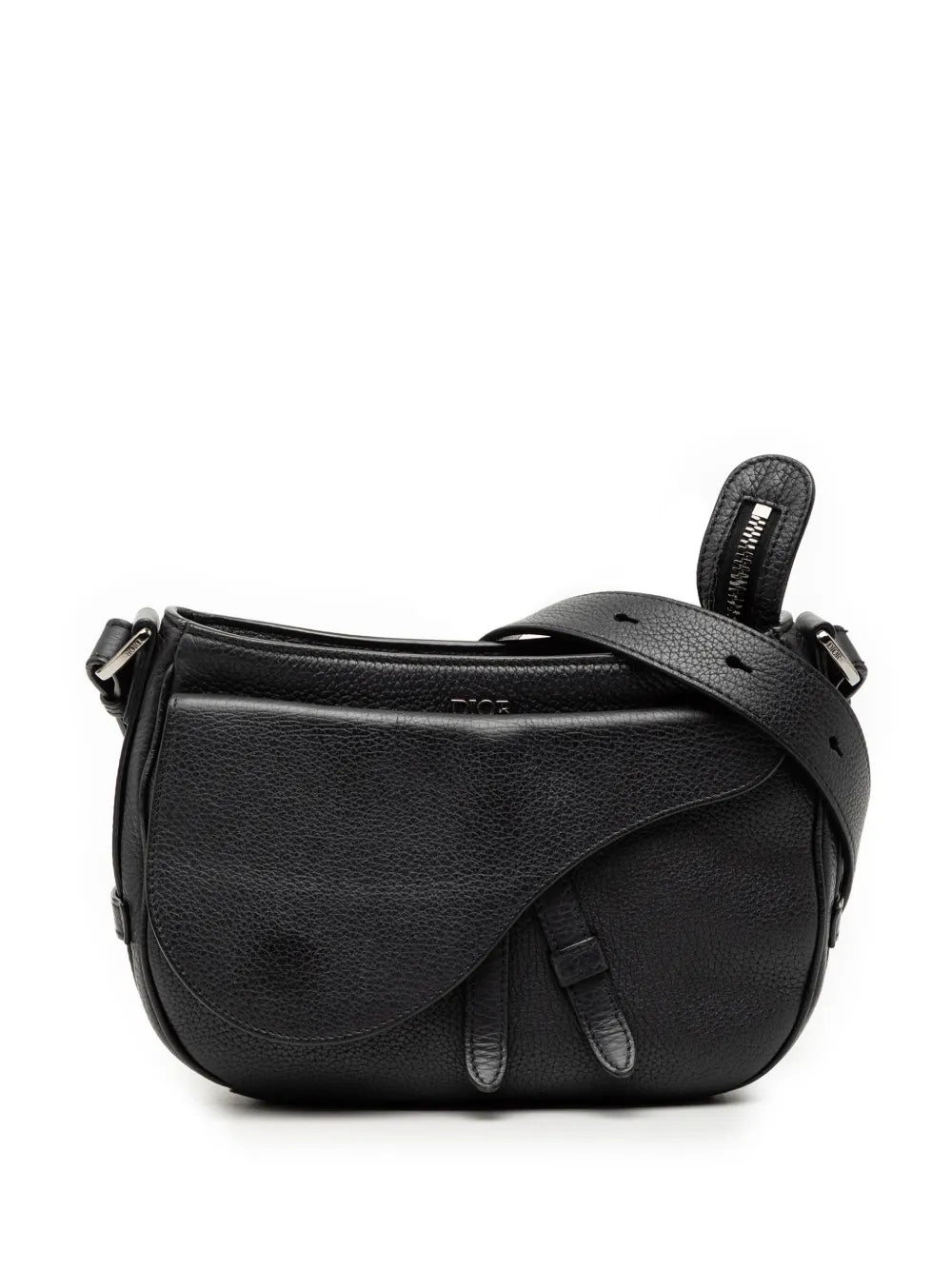 2021 Grained Calfskin Saddle Soft Bag satchel