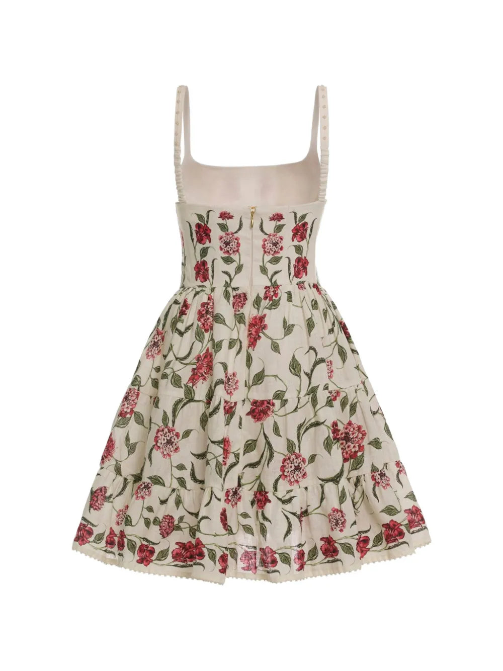 floral-detail mini dress