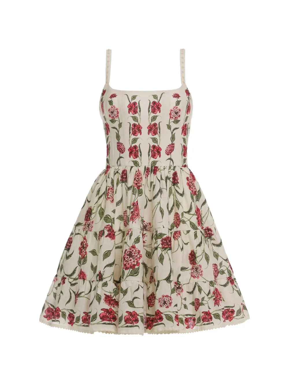 floral-detail mini dress
