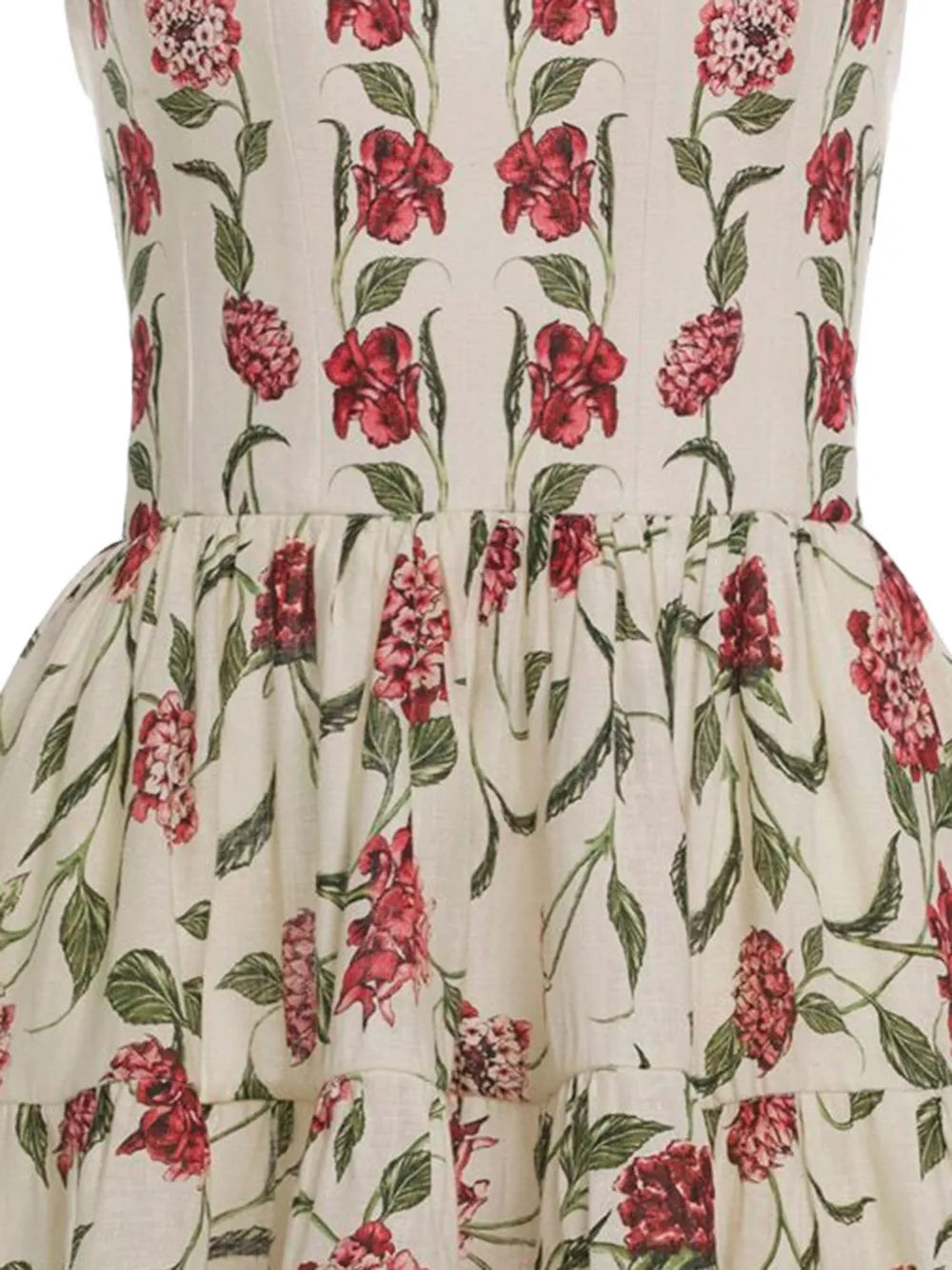 floral-detail mini dress