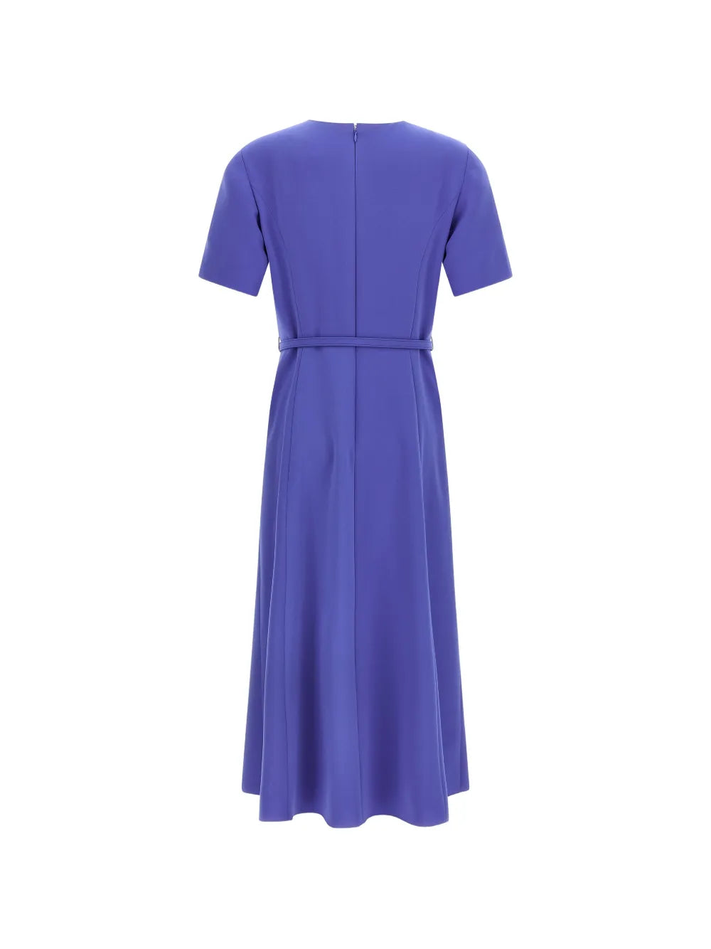 draped crewneck dress