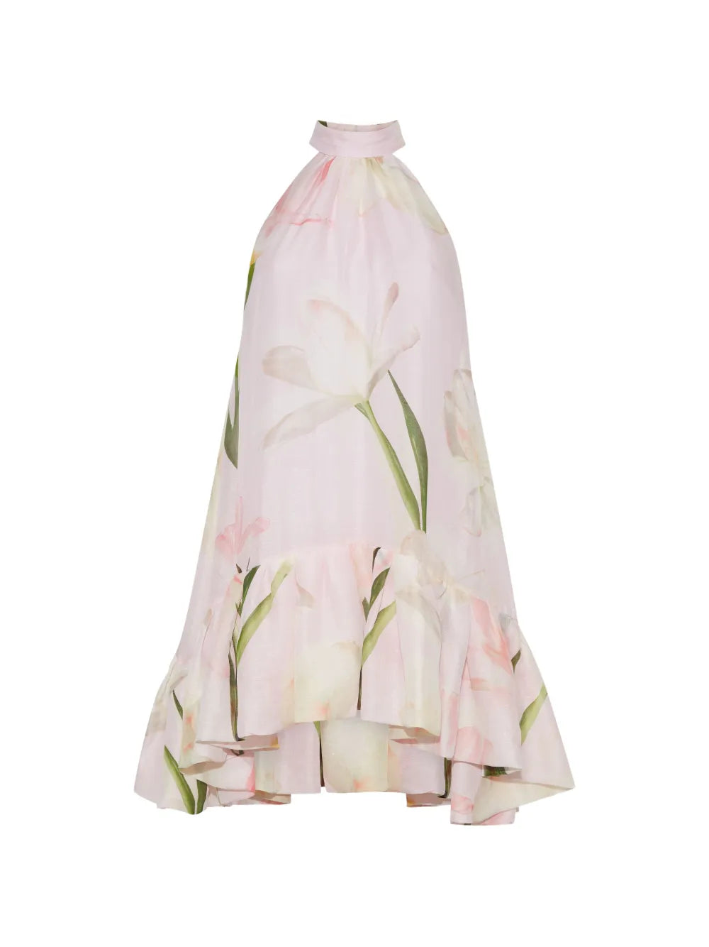 Arca floral-print ruffled dress