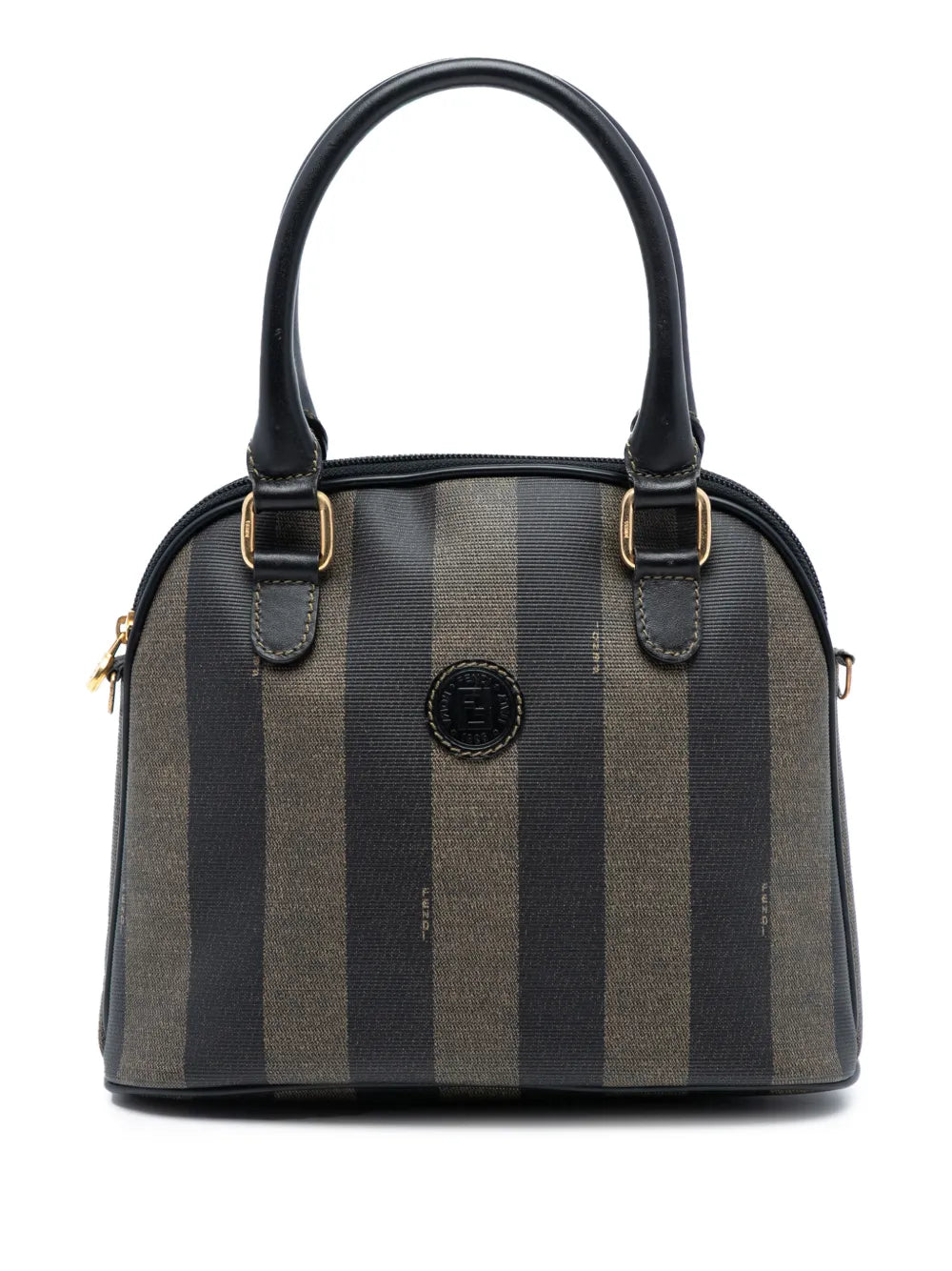 20th Century Pequin Coated Canvas Dome satchel