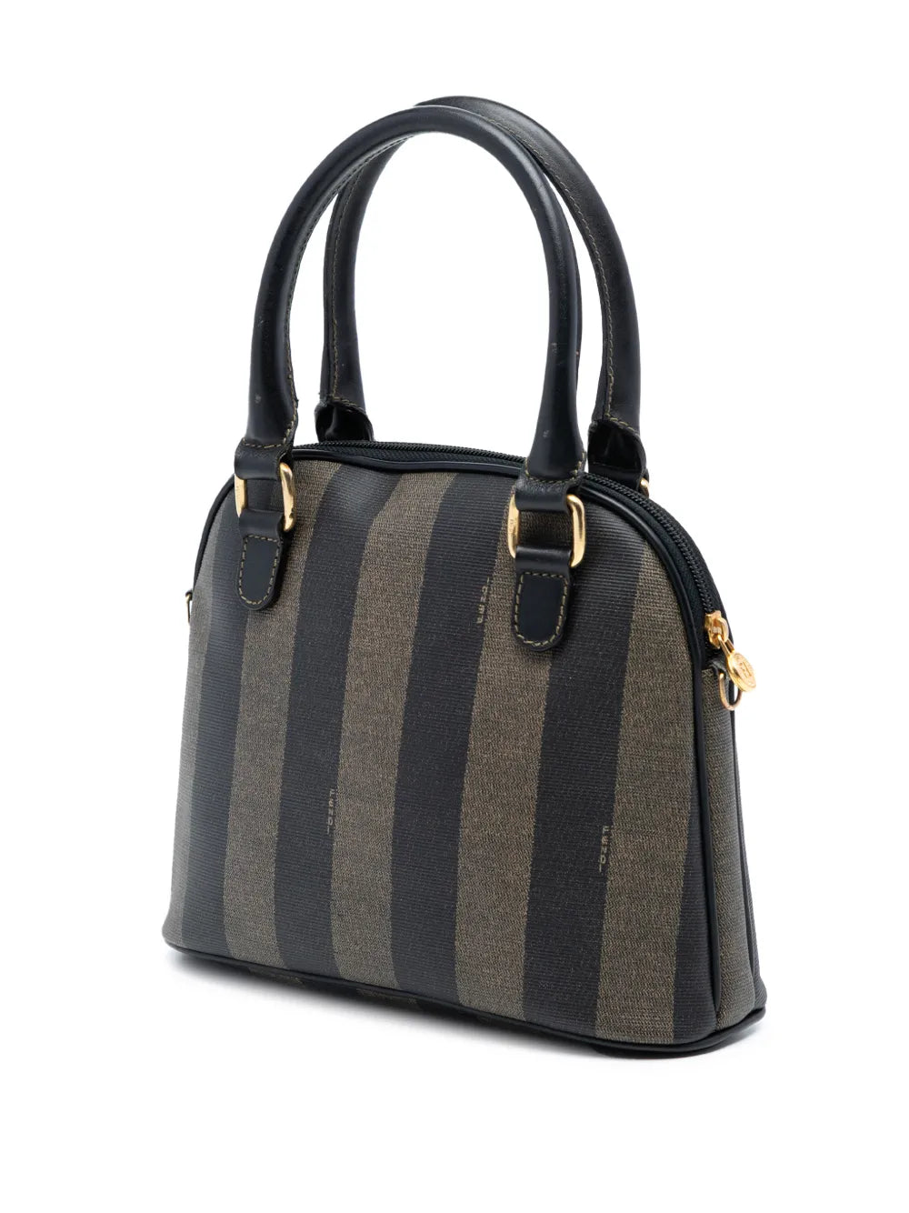 20th Century Pequin Coated Canvas Dome satchel