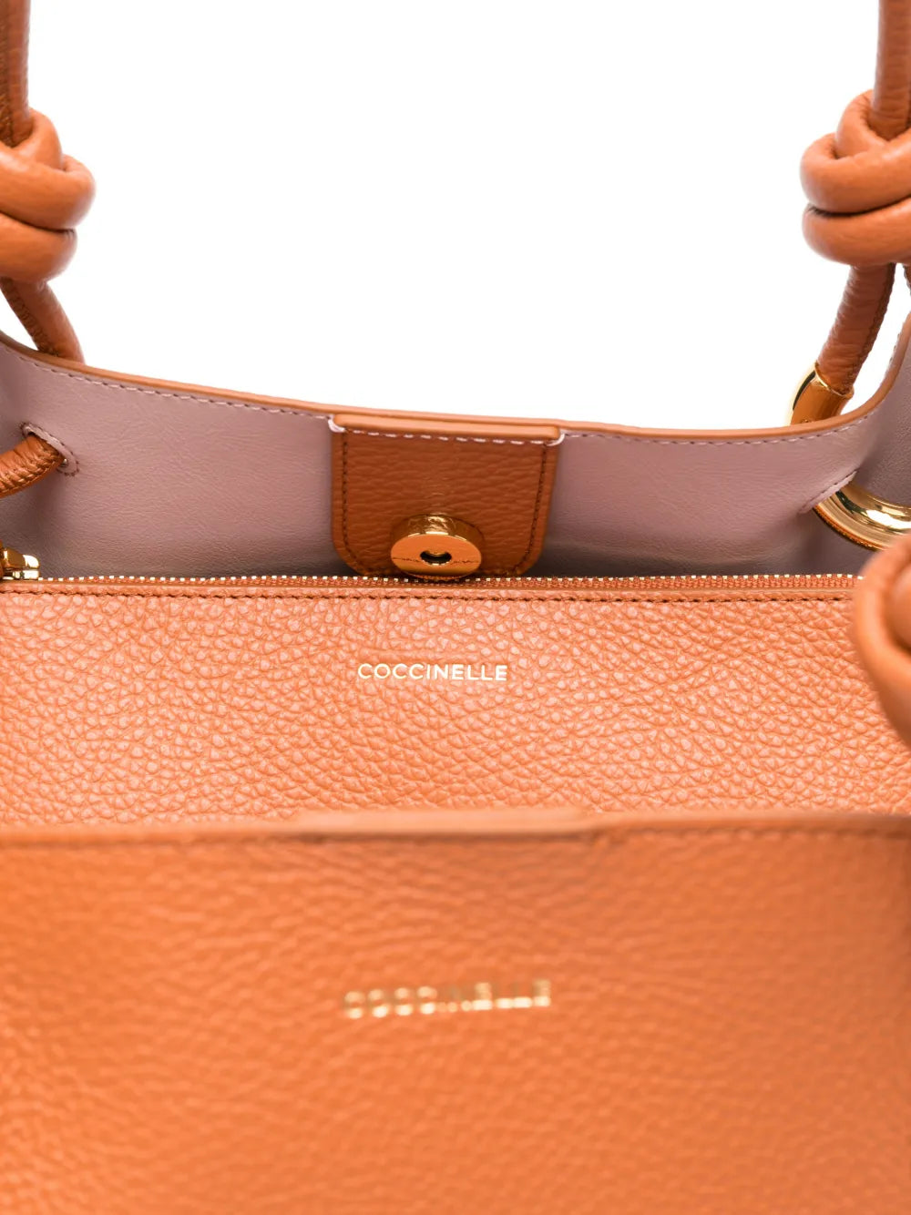 medium Finn knot leather tote bag