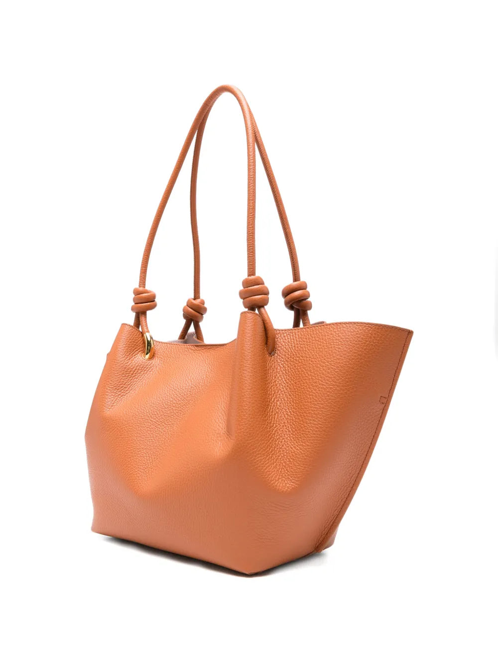 medium Finn knot leather tote bag