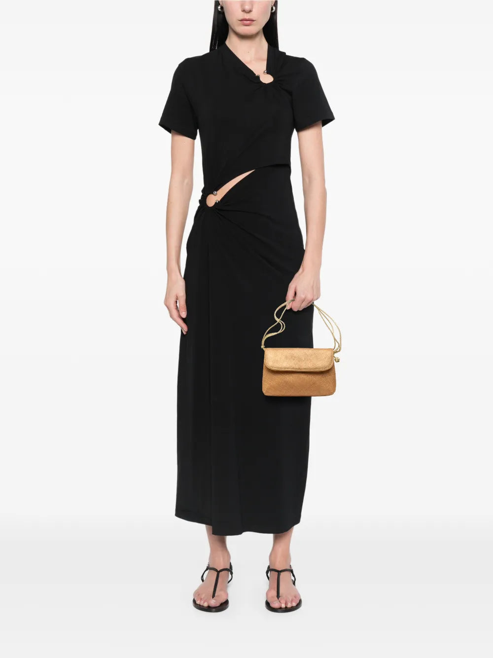 20th Century Metallic Raffia Intrecciato shoulder bag