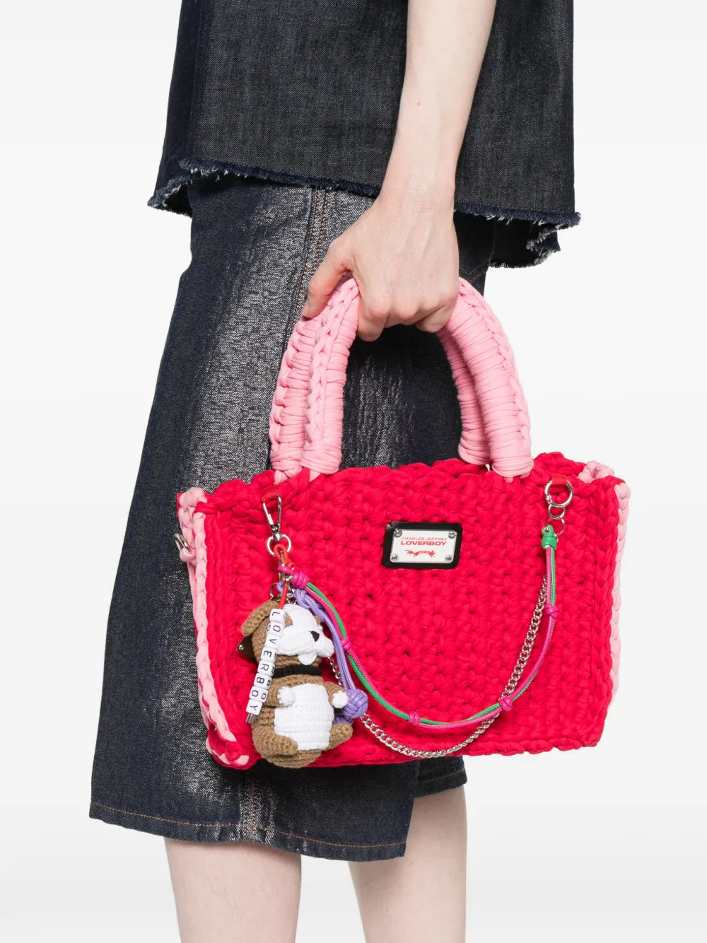 logo-plaque tote bag