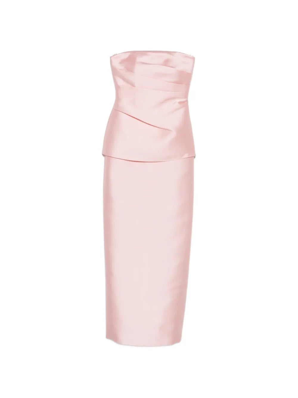 Lucille draped strapless maxi dress