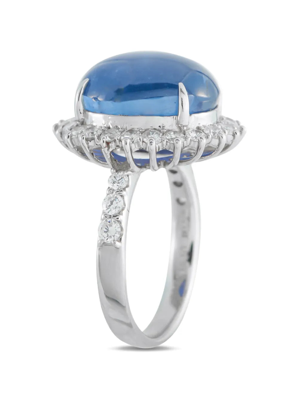 diamond sapphire embellished ring