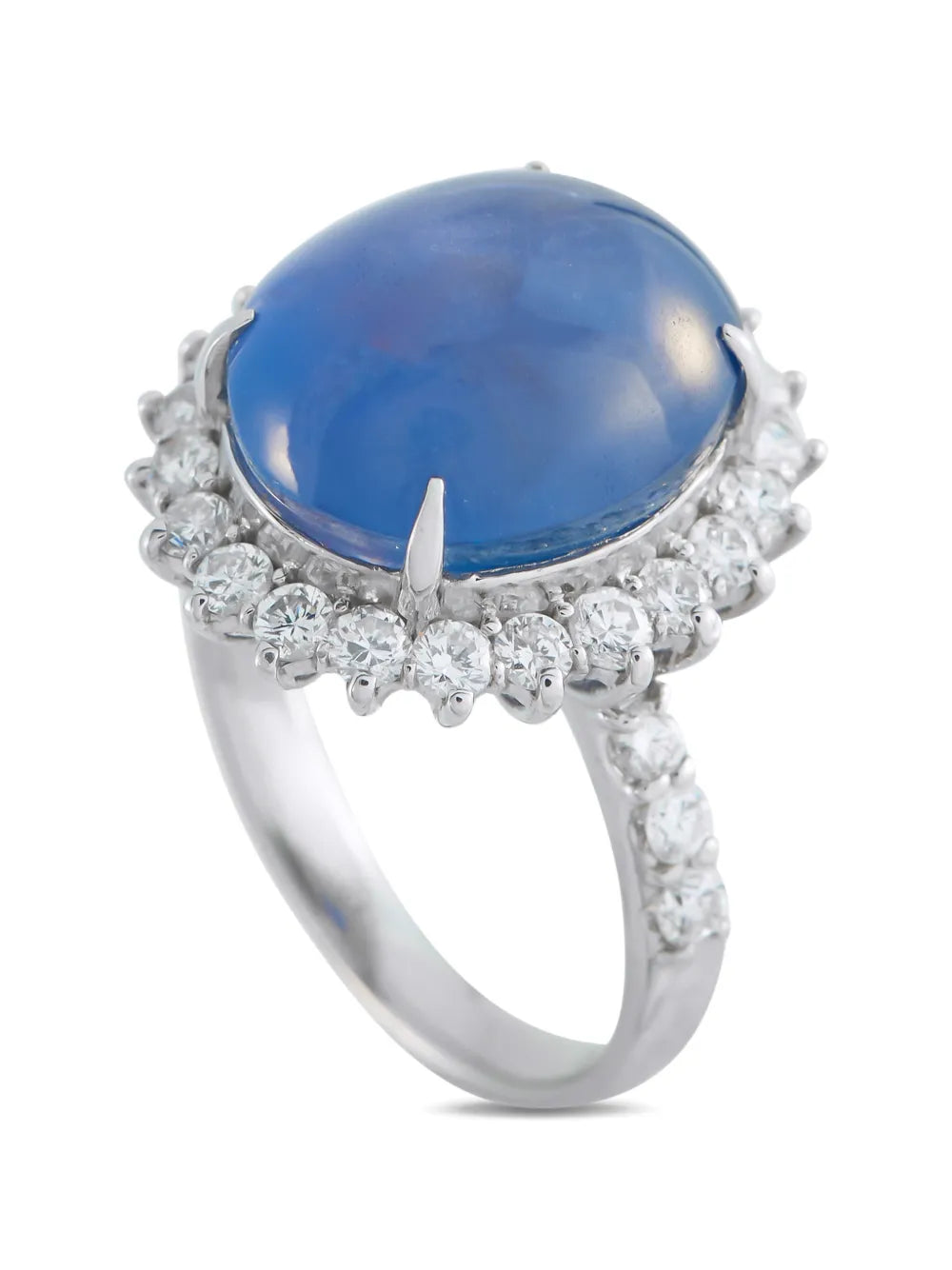 diamond sapphire embellished ring