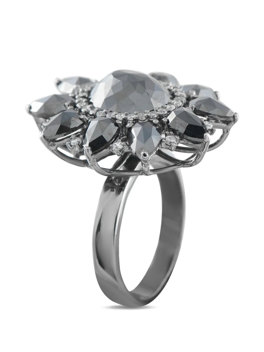  18K white gold 7.61ct diamond ring