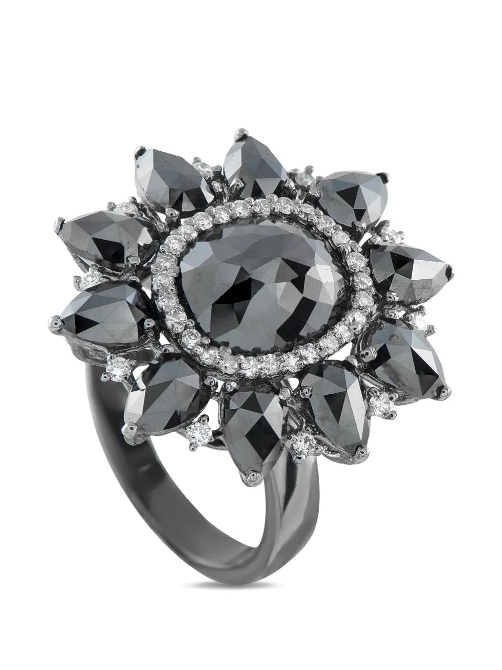  18K white gold 7.61ct diamond ring
