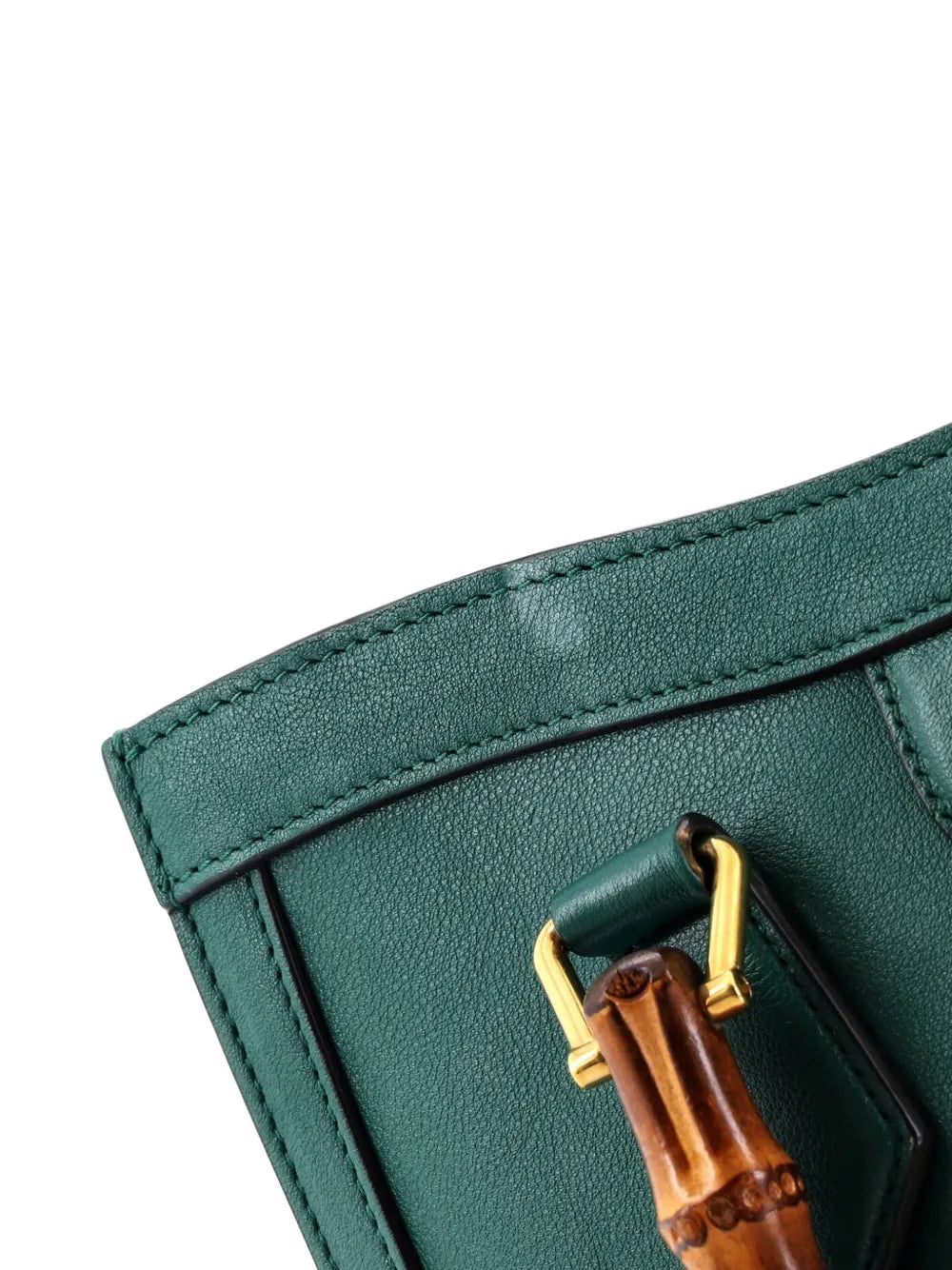 Diana NM Bamboo Handle Leather Small tote bag