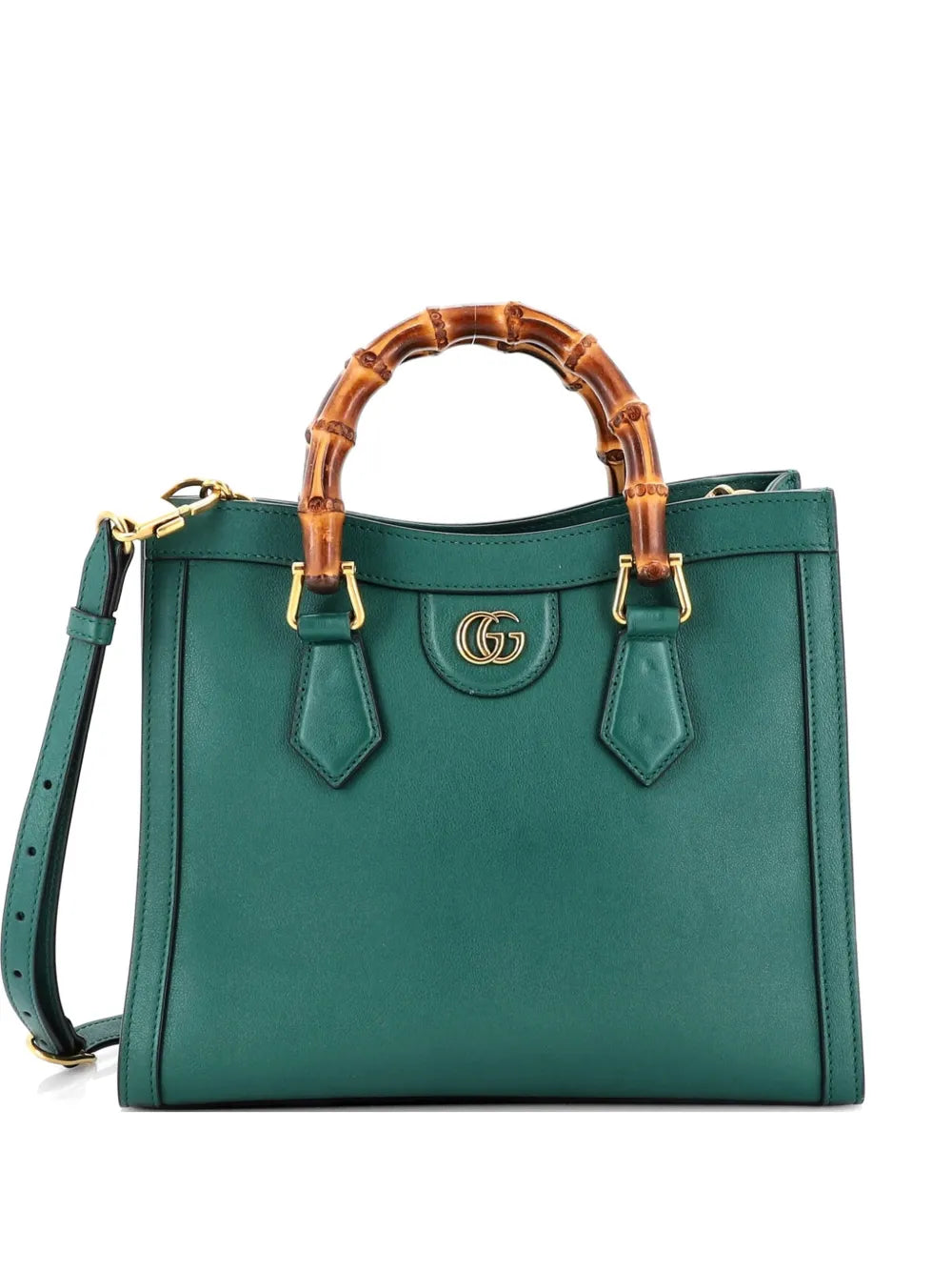 Diana NM Bamboo Handle Leather Small tote bag