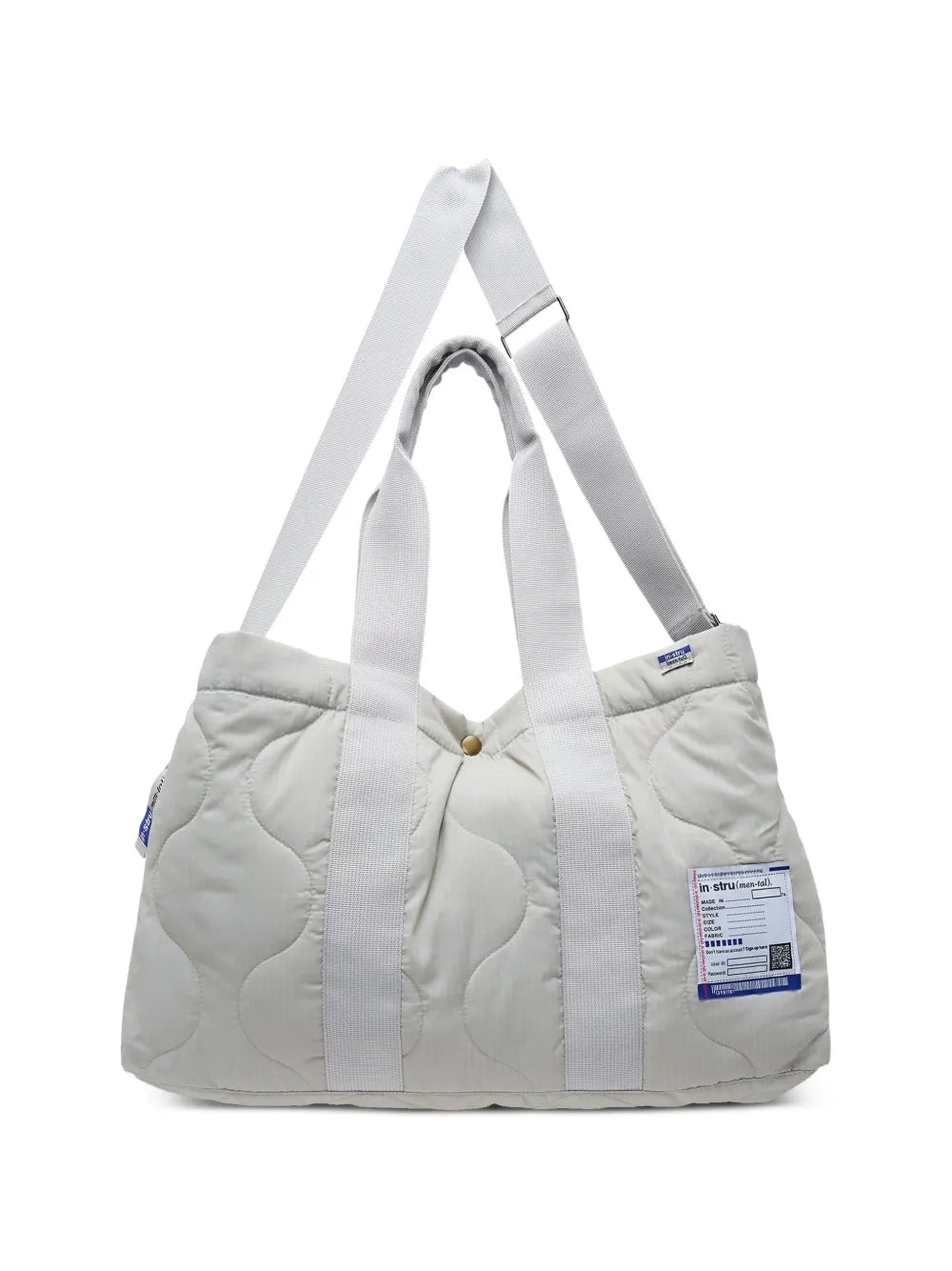 quilted tote bag
