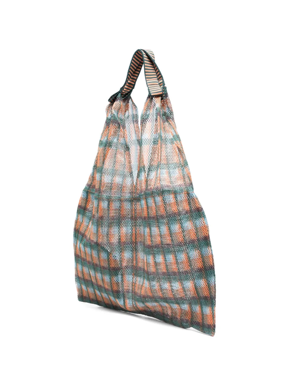Udaipur check-pattern tote bag