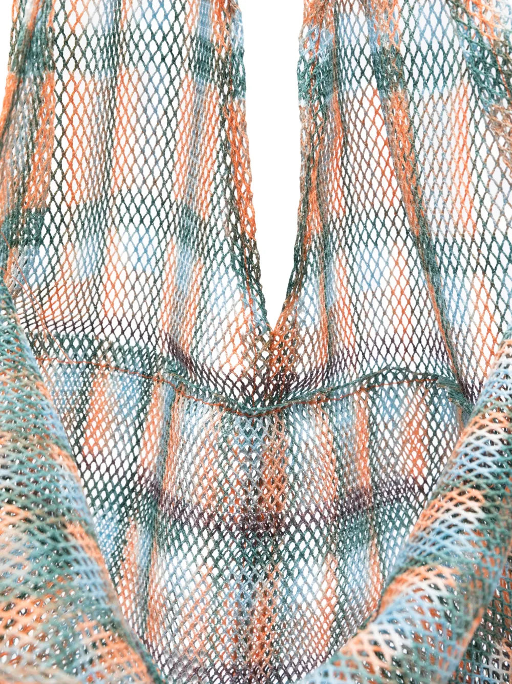 Udaipur check-pattern tote bag