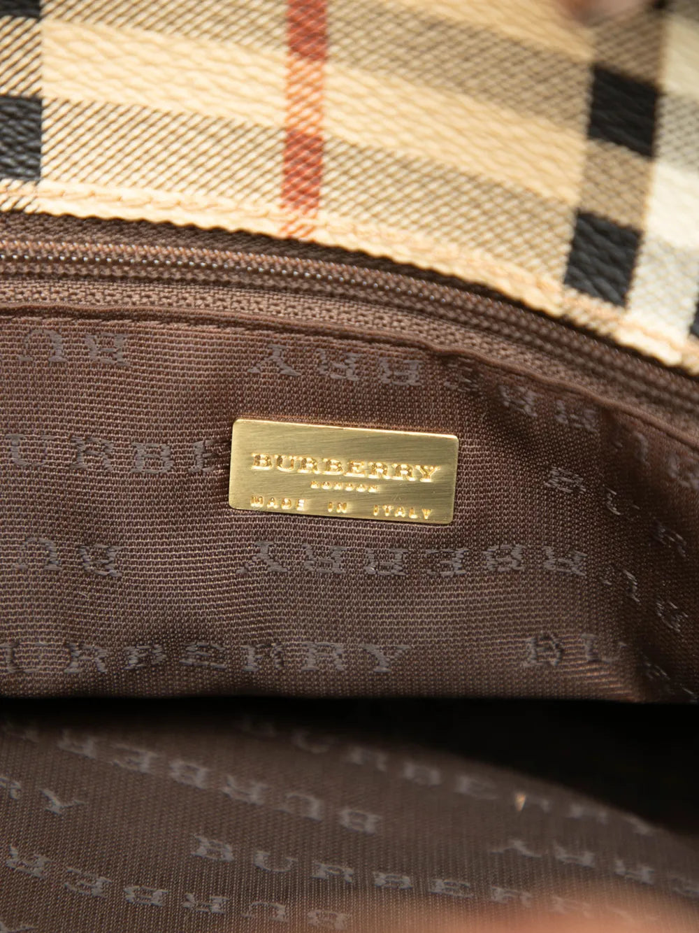 2000-2017 Haymarket Check Coated Canvas tote bag