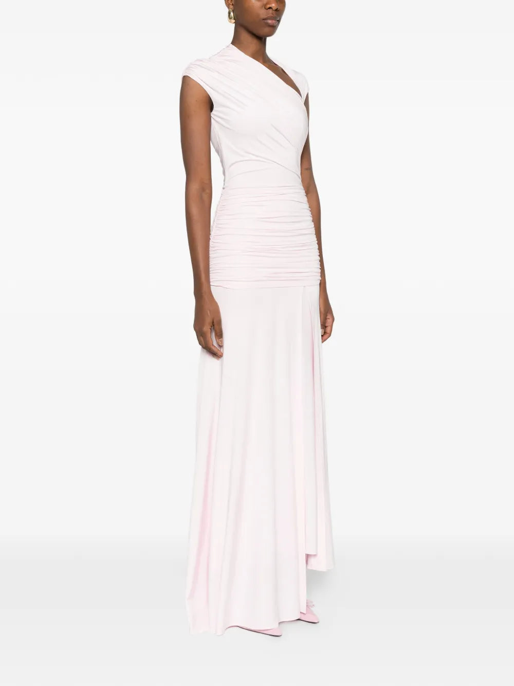 draped maxi dress