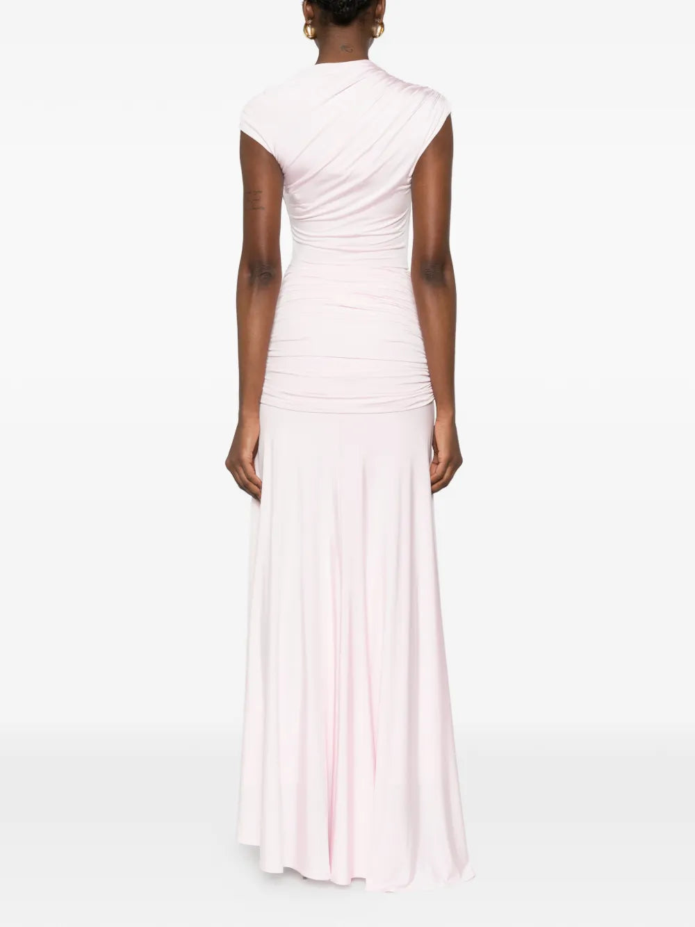draped maxi dress
