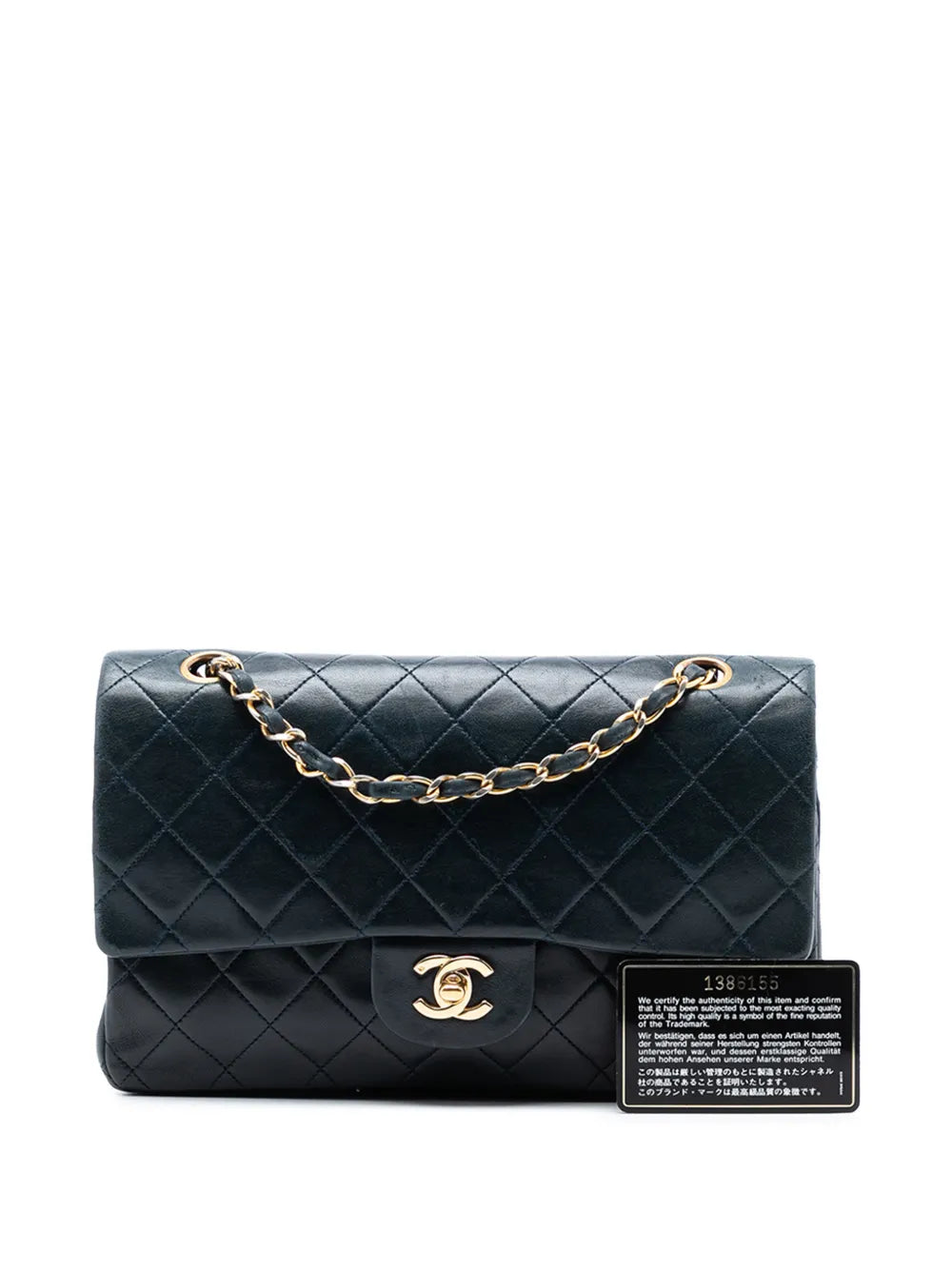 1989-1991 Medium Classic Lambskin Double Flap shoulder bag