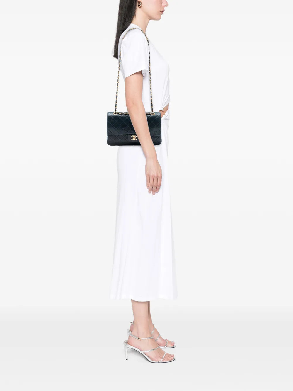 1989-1991 Medium Classic Lambskin Double Flap shoulder bag