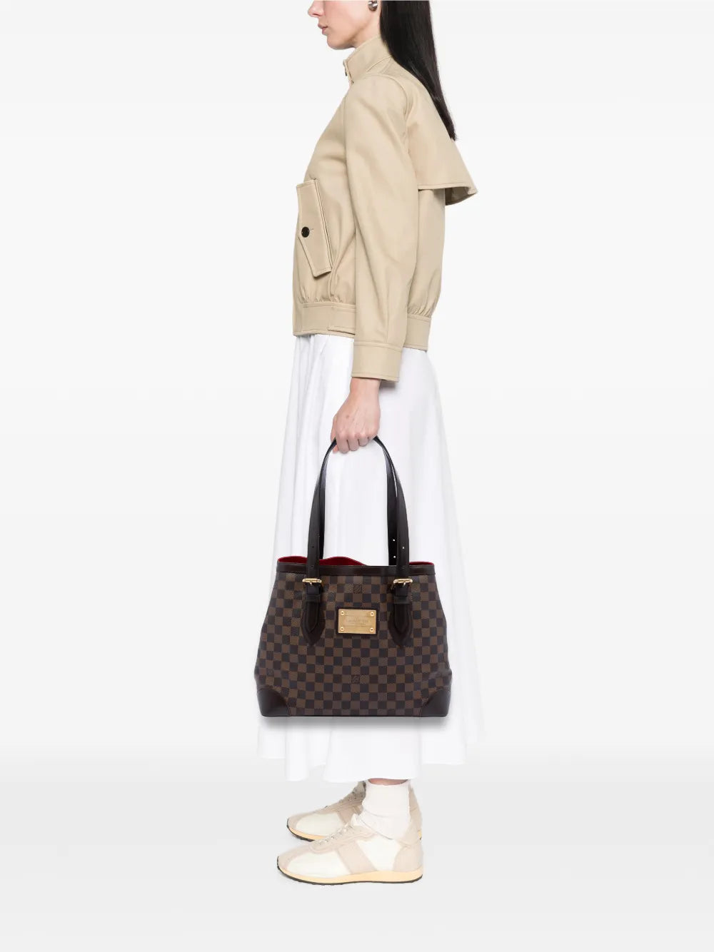 2007 Damier Ebene Hampstead MM tote bag