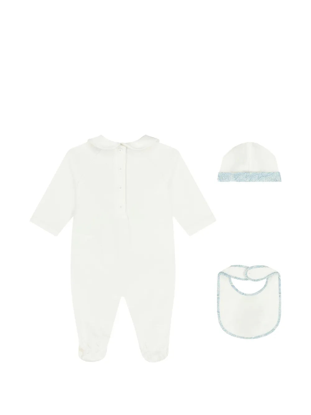 horse-motif babygrow set (set of three)